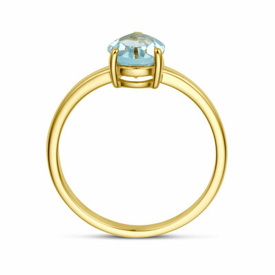 ring blauw topaas
