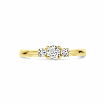 ring trilogie diamant 0.46ct h si