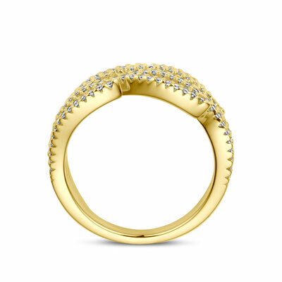 ring diamant 0.55ct h si