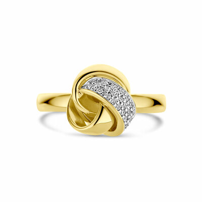 ring knoop diamant 0.11ct h si