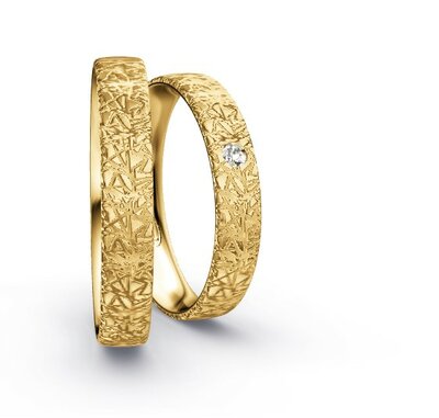 Klassieke Ringen Geelgoud Criss-cross