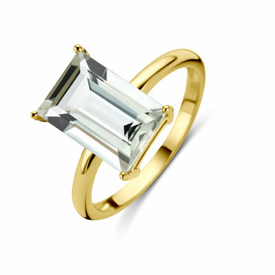 ring groen amethist