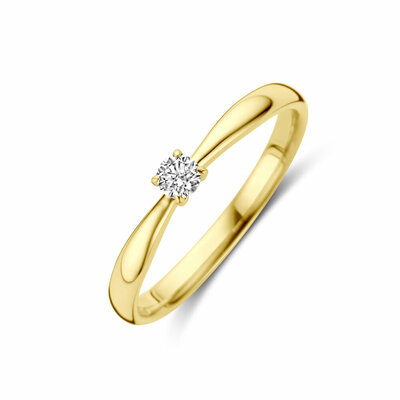 aanzoeksring diamant 0.10ct h si