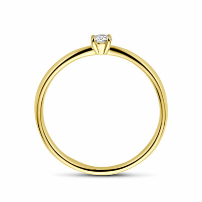 aanzoeksring diamant 0.10ct h si