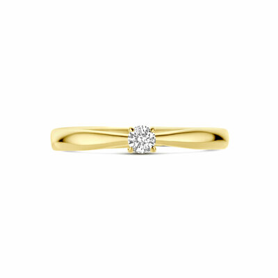 aanzoeksring diamant 0.10ct h si