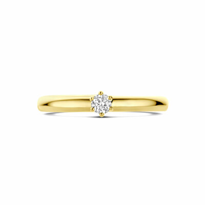 aanzoeksring diamant 0.10ct h si