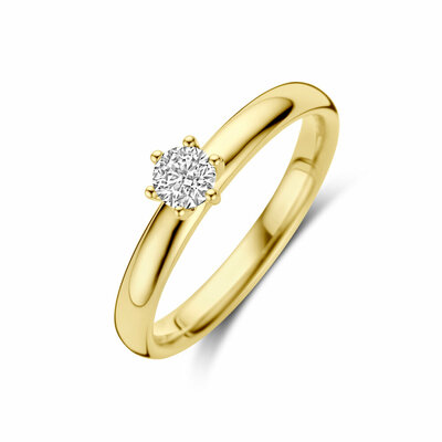 aanzoeksring diamant 0.25ct h si