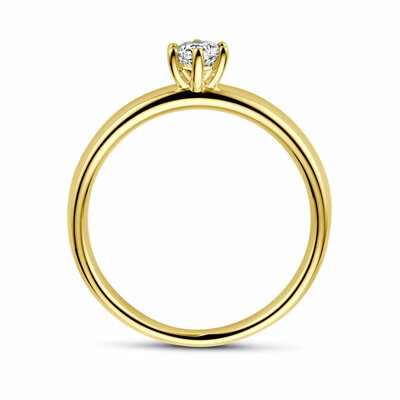 aanzoeksring diamant 0.25ct h si