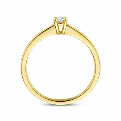 ring diamant 0.10ct h si