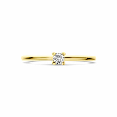 ring diamant 0.10ct h si