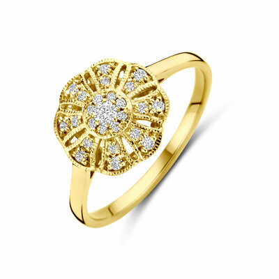 ring diamant 0.22ct h si