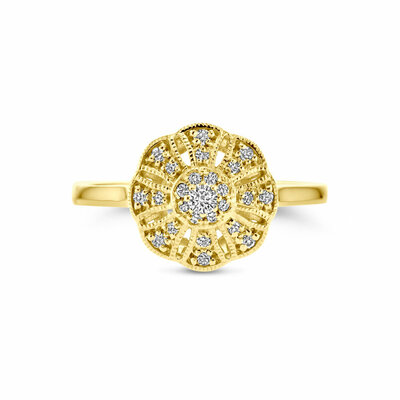 ring diamant 0.22ct h si