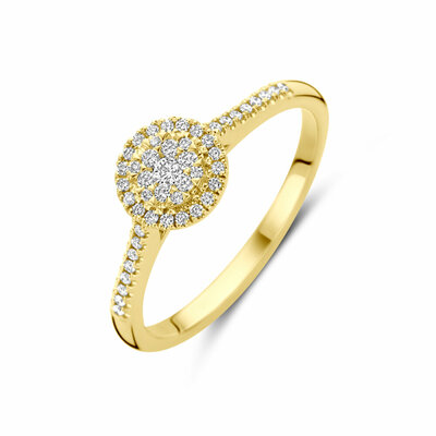 ring diamant 0.19ct h si