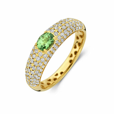 ring tsavoriet en diamant 0.65ct si