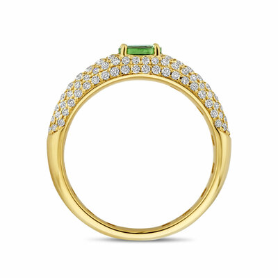ring tsavoriet en diamant 0.65ct si