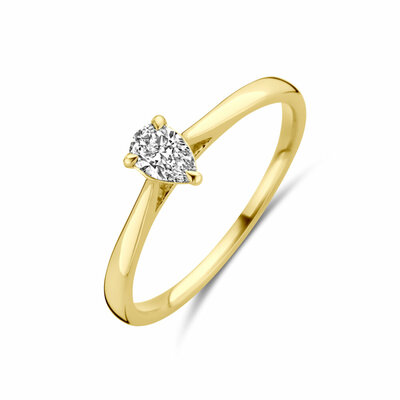 ring lab grown diamant 0.25ct h si