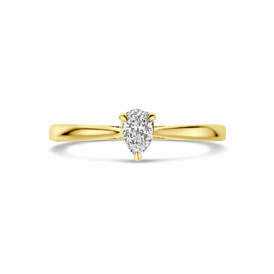 ring lab grown diamant 0.25ct h si