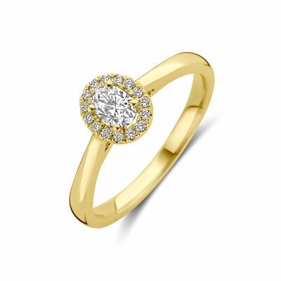 ring lab grown diamant 0.32ct h si