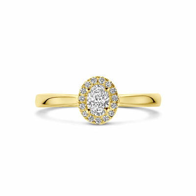 ring lab grown diamant 0.32ct h si