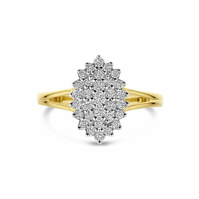 ring lab grown diamant 0.48ct h si