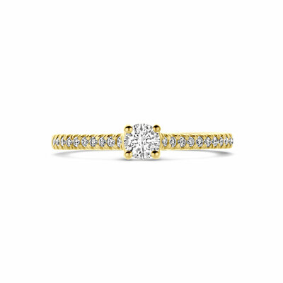 ring lab grown diamant 0.39ct h si