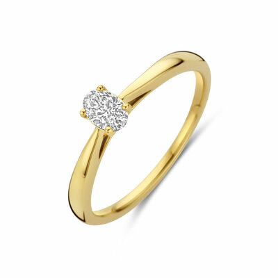 ring lab grown diamant 0.25ct h si