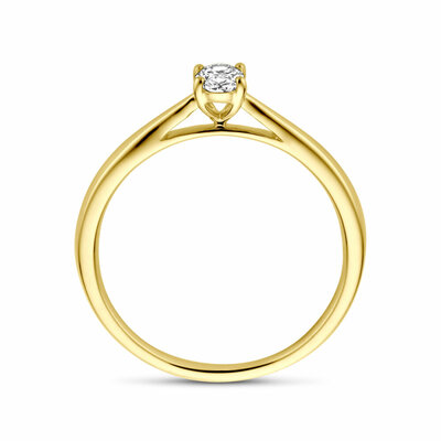 ring lab grown diamant 0.25ct h si