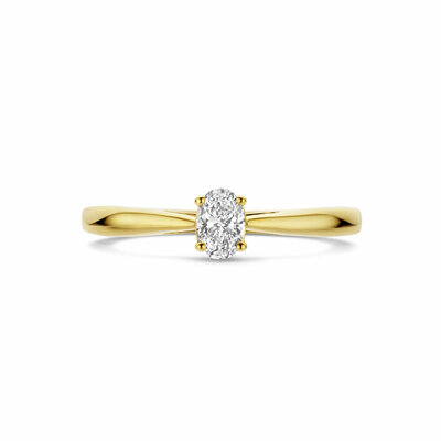 ring lab grown diamant 0.25ct h si