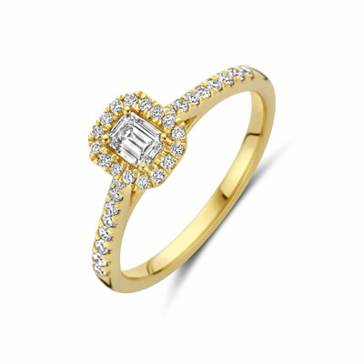 ring lab grown diamant 0.48ct h si