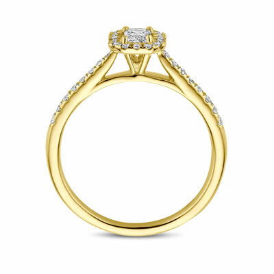ring lab grown diamant 0.48ct h si