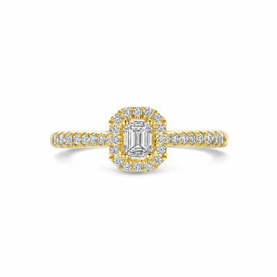 ring lab grown diamant 0.48ct h si