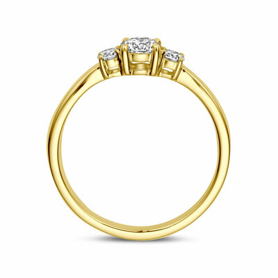 ring trilogie lab grown diamant 0.46ct h si