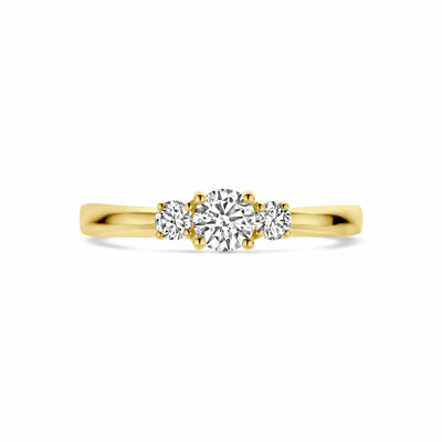 ring trilogie lab grown diamant 0.46ct h si