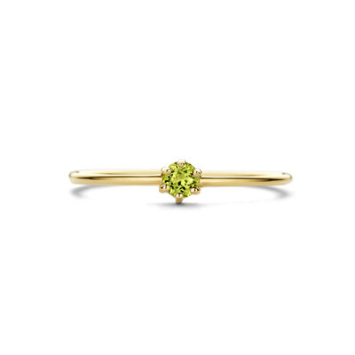 ring met geboortesteen peridot augustus