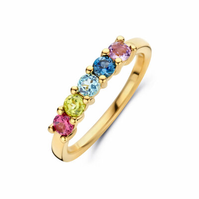 ring natuurlijke kleurstenen