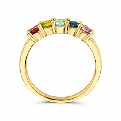 ring natuurlijke kleurstenen