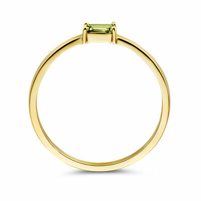 ring met geboortesteen peridot augustus