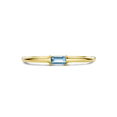 ring met geboortesteen aquamarijn maart