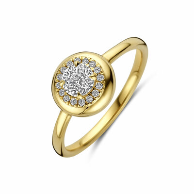 ring lab grown diamant 0.495ct h si