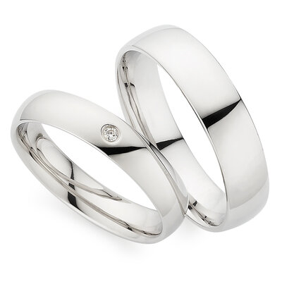 Zilveren ringen met Diamant
