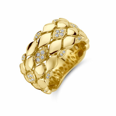 ring diamant 0.17ct h si
