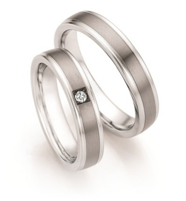 Trouwringen Staal/ Titanium