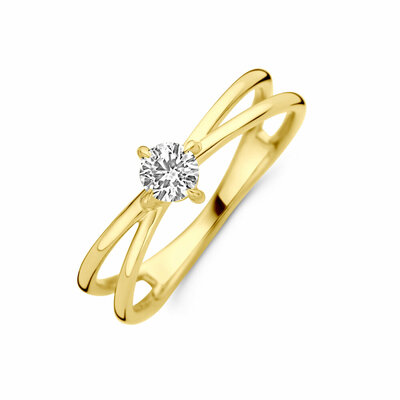ring lab grown diamant 0.25ct h si