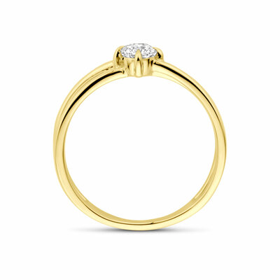 ring lab grown diamant 0.25ct h si