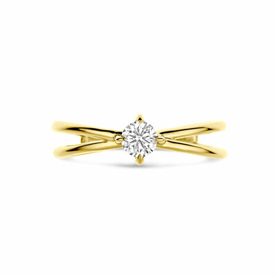 ring lab grown diamant 0.25ct h si