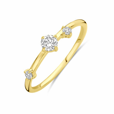 ring lab grown diamant 0.25ct h si