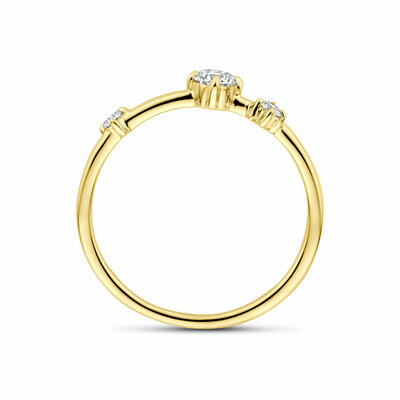 ring lab grown diamant 0.25ct h si
