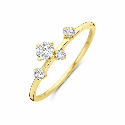 ring lab grown diamant 0.33ct h si