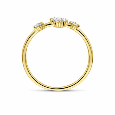 ring lab grown diamant 0.33ct h si