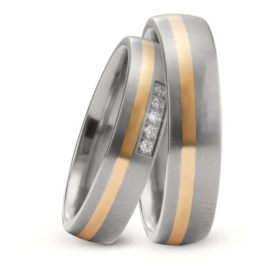 Titanium goud trouwringen